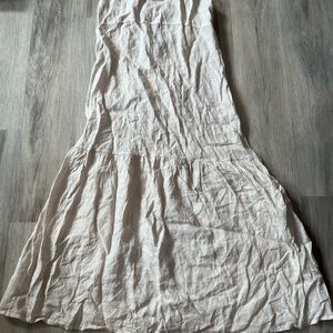 NWT Women's Terzo Millennio Maxi Dress. Size Medium. 100% Linen. Italy